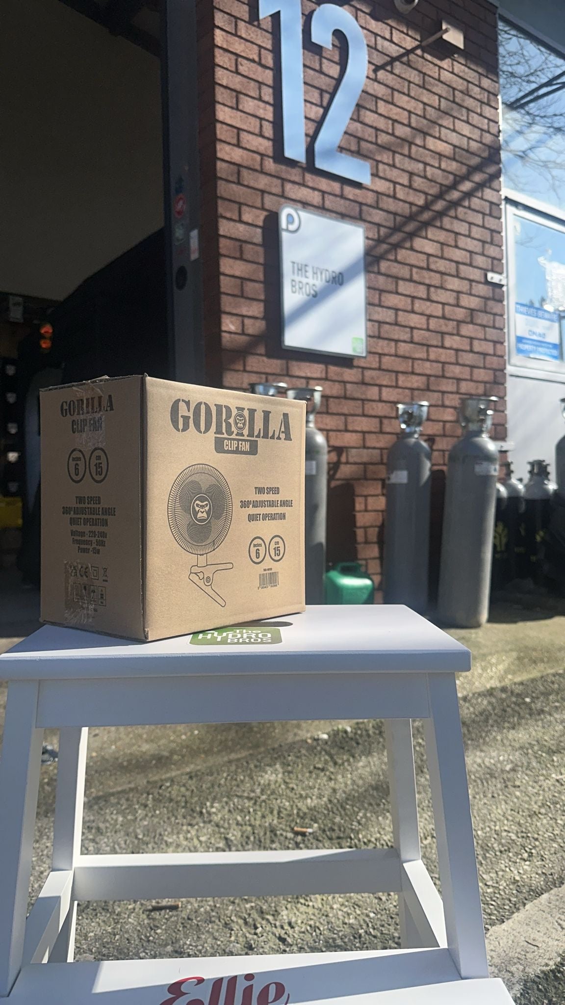 Ventilador Gorilla Clip - 2 velocidades - 15 cm (6")