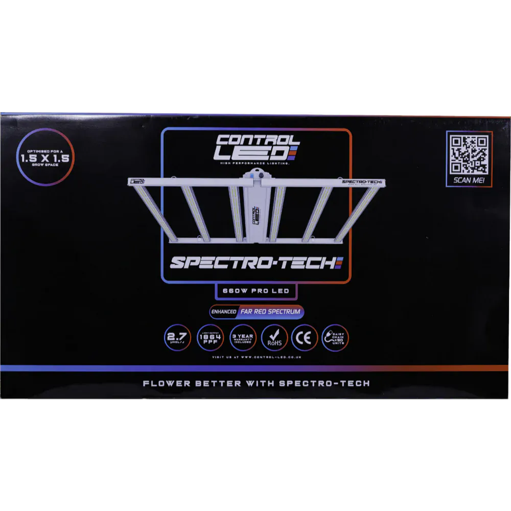 Steuerbare LED Spectro-Tech 660W PRO Vollspektrum LED-Anbaulicht