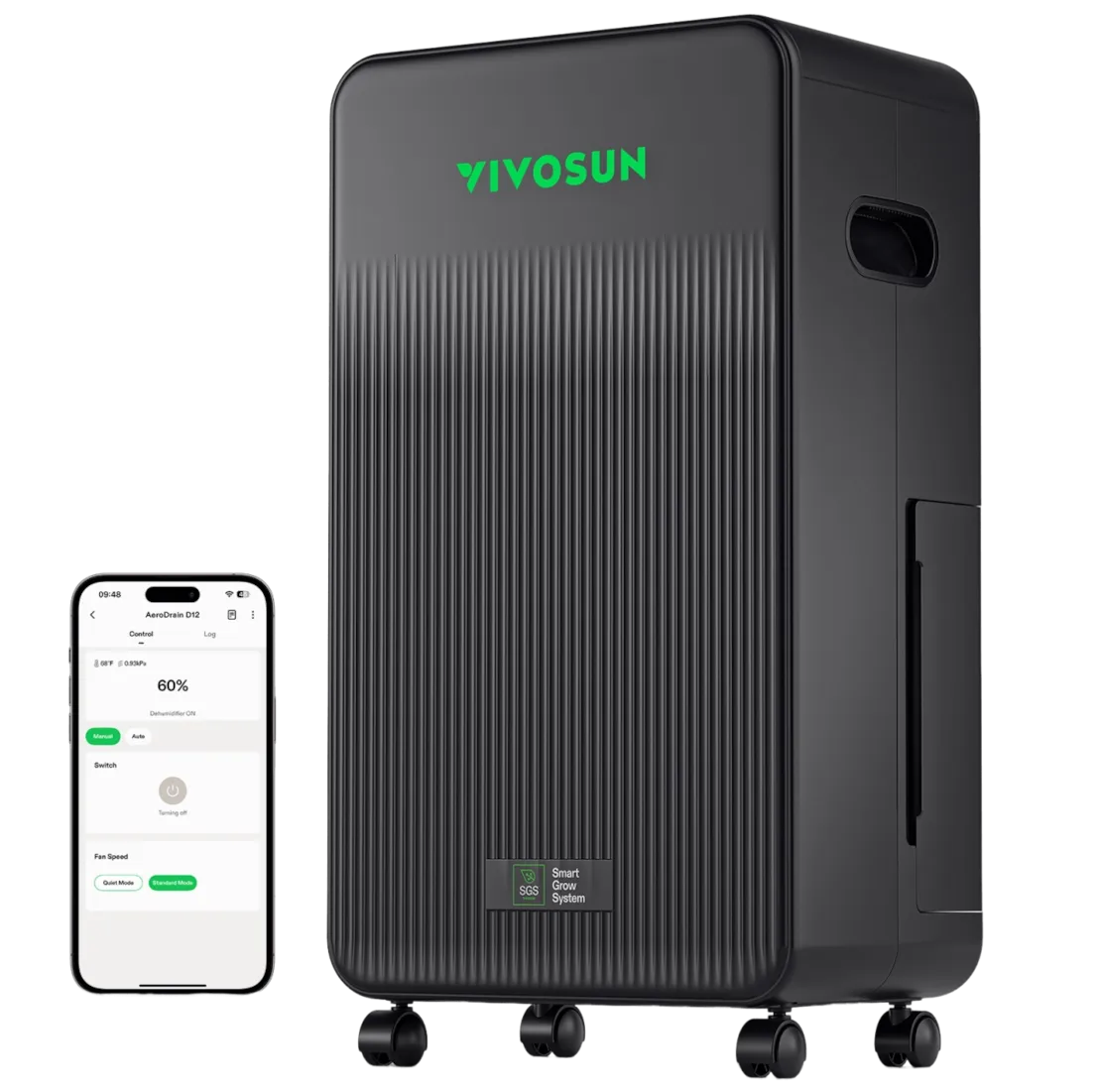 VIVOSUN AeroDrain D12 Intelligent Environmental Dehumidifier