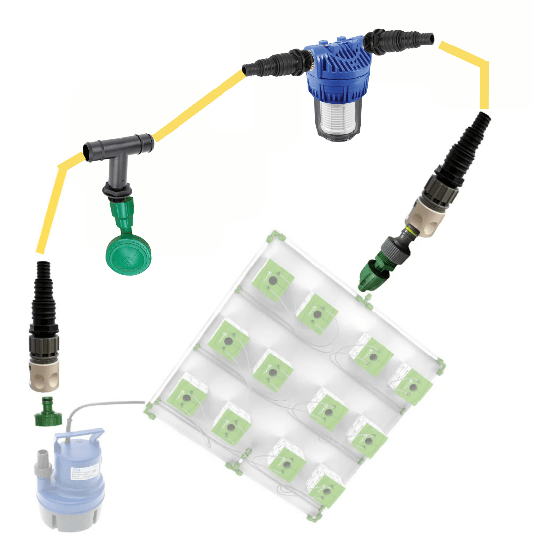 Irrigation Whip Kit (16 mm to 25 mm) – Submersible Pump to FloraFlex Drip System