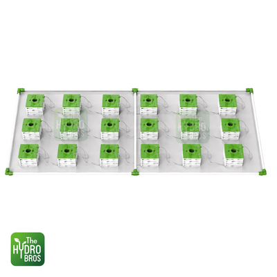 FloraFlex - 18 Plant Microdrip Irrigation System - 8 x 4ft space