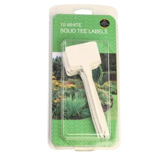 Garland White Tee Labels - Pack of 10