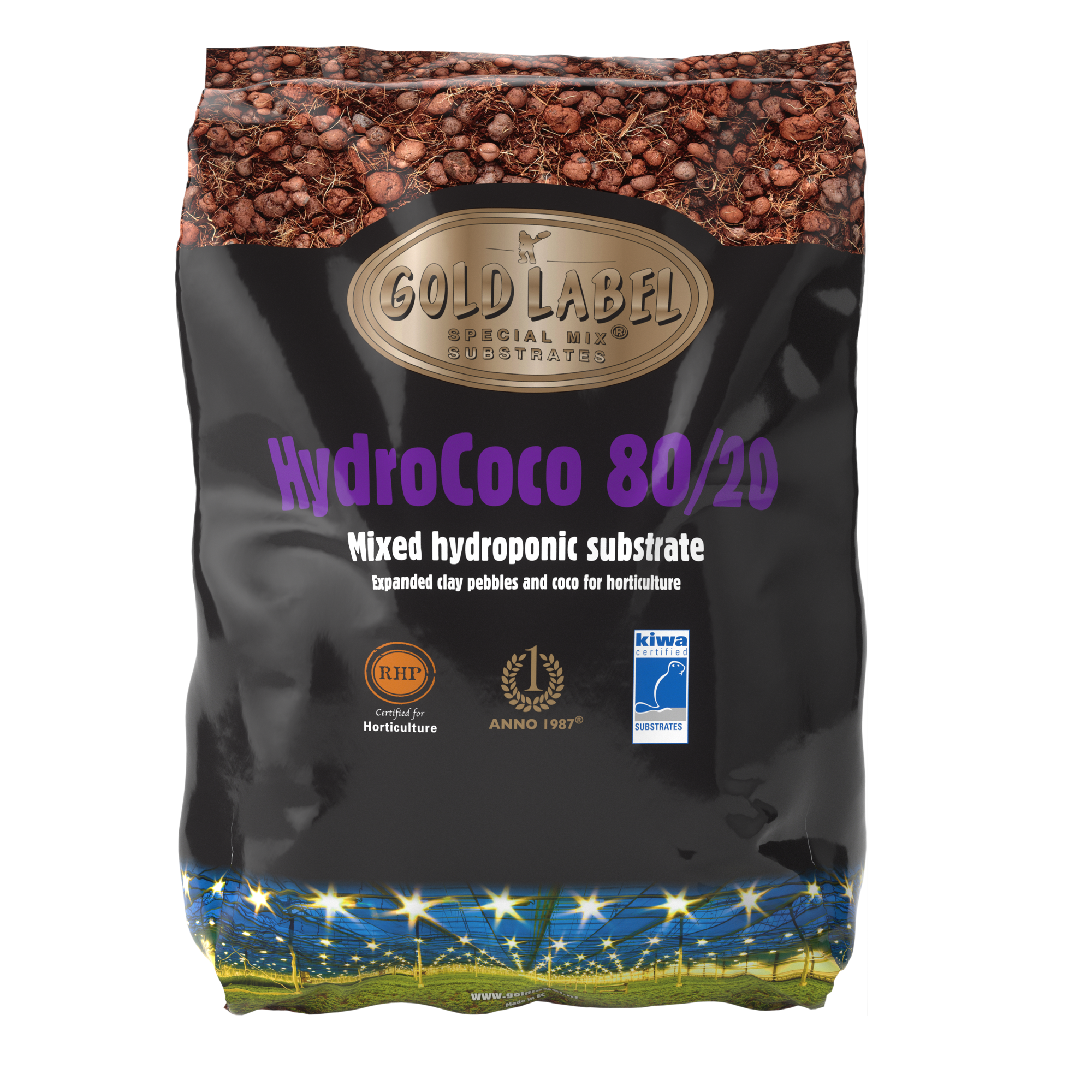 Botella HydroCoco Gold Label 80/20 de 45 l