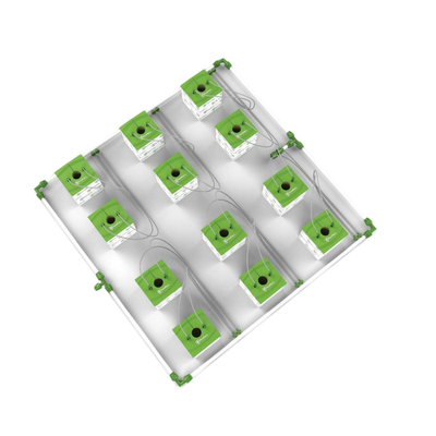 FloraFlex - Sistema de riego por microgoteo para 12 plantas - Espacio de 1,2 x 1,2 m