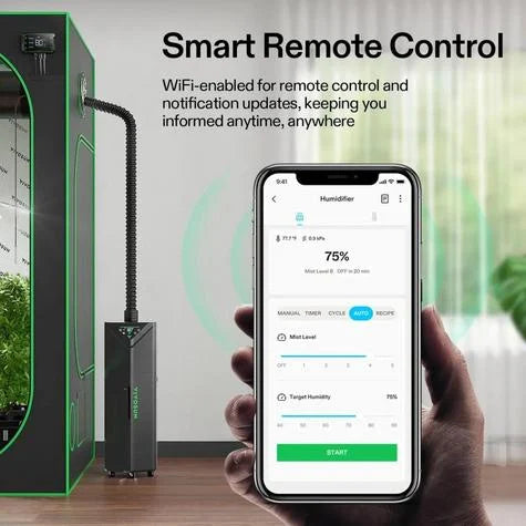 VIVOSUN 19L Ultrasonic Smart Humidifier – WiFi App-Controlled Humidifier for Grow Rooms & Grow Tents