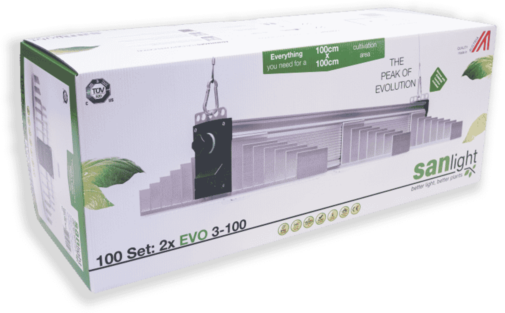 SanLight Evo 380w LED Kit - 100 x 100cm