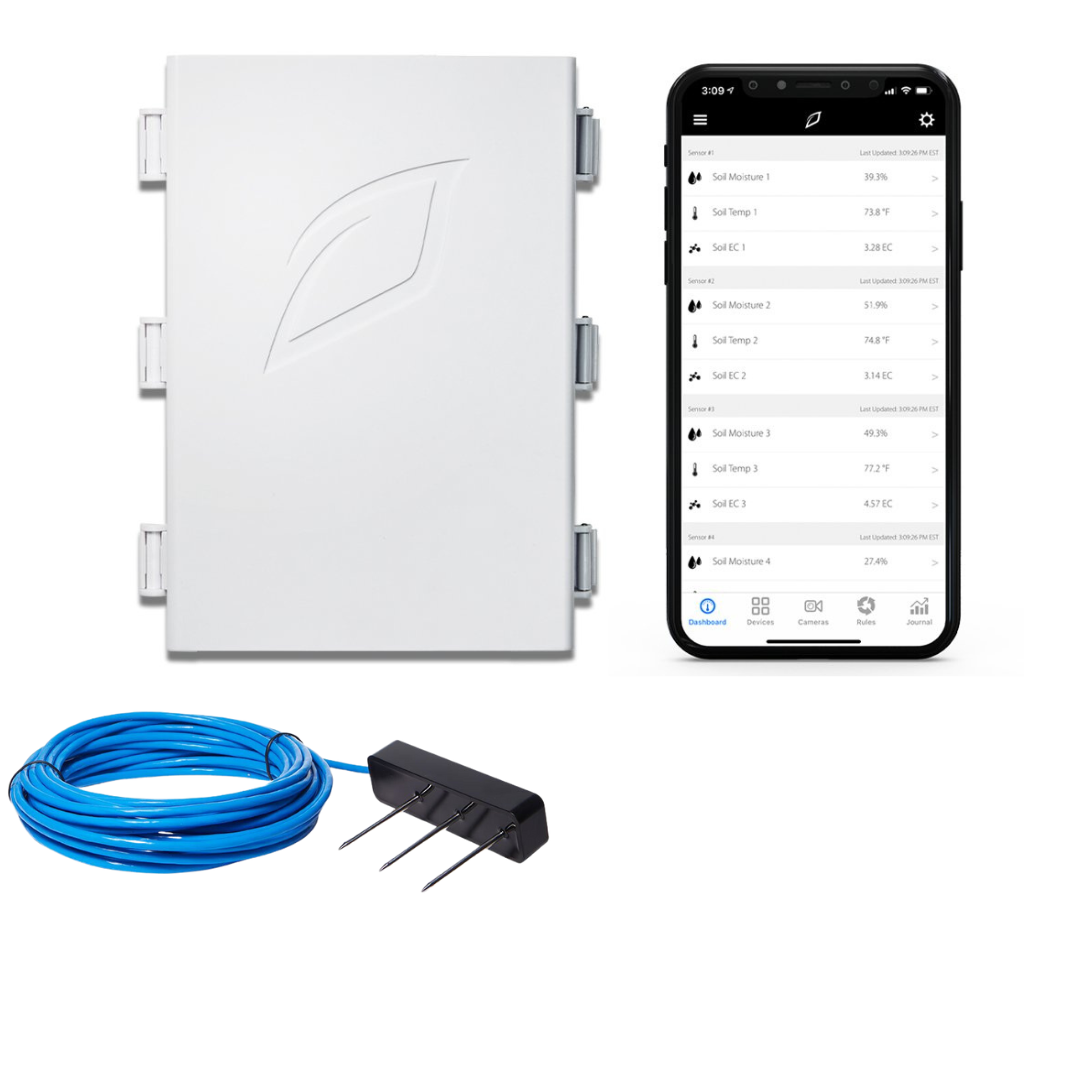 Controlador de riego de precisión Growlink (versión global) - Unidad + 1 sensor