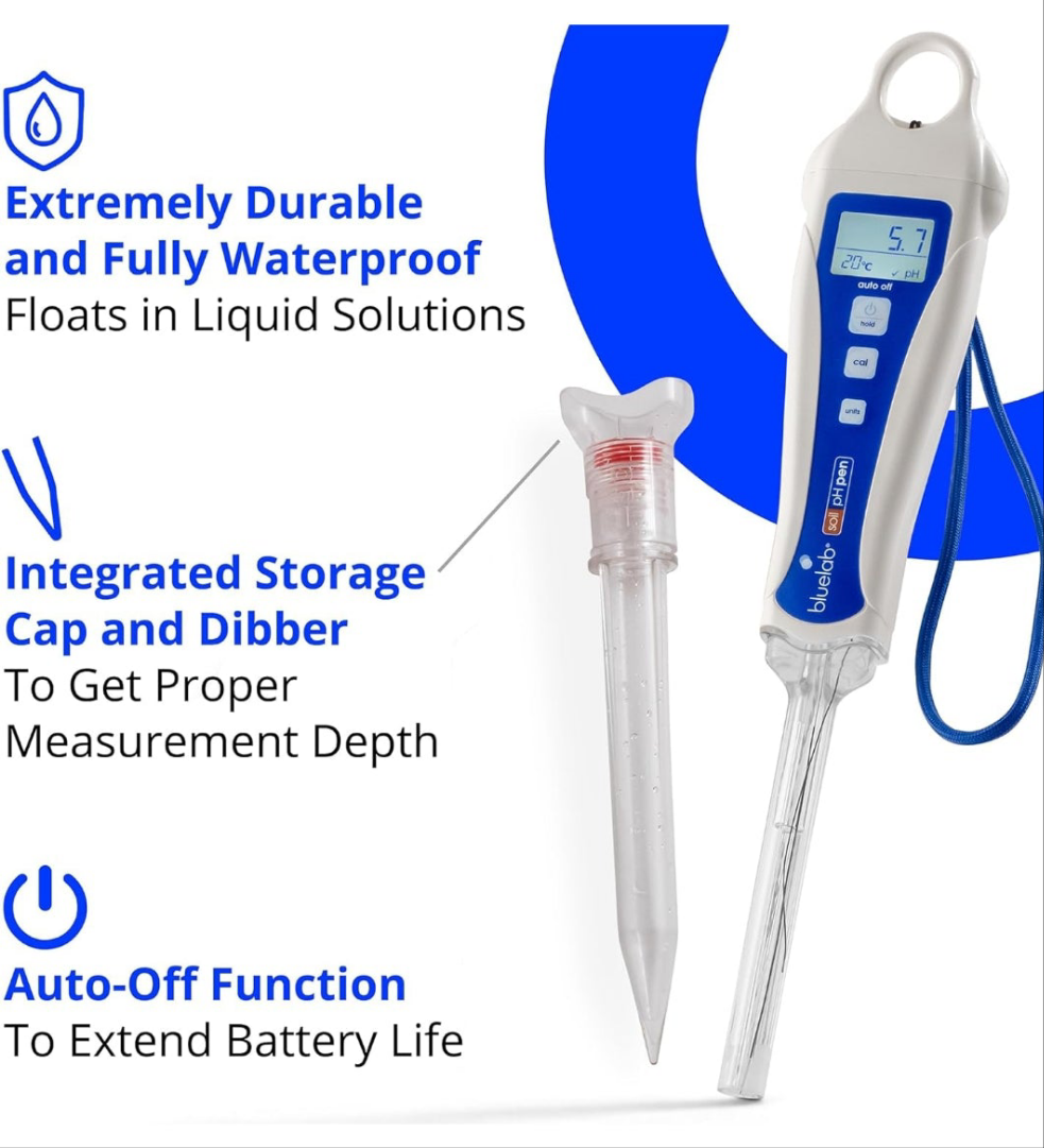Medidor de pH del suelo Bluelab