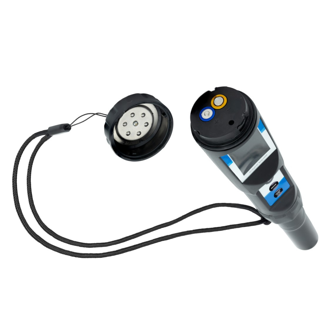 Medidor portátil de pH, CE y temperatura P110 Pro2: resistente al agua y con electrodo reemplazable