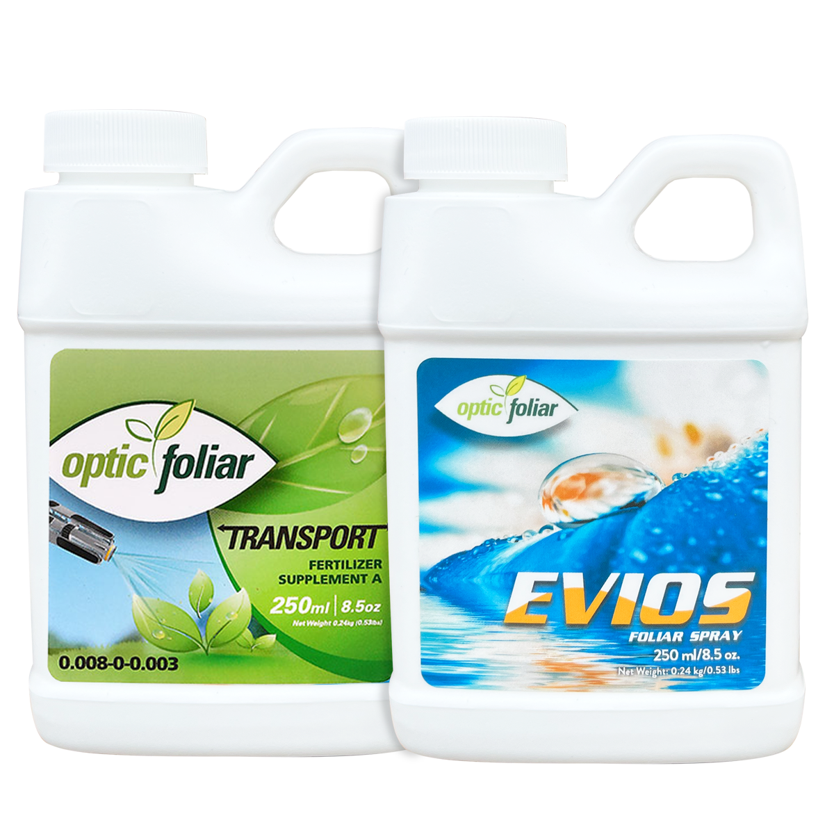 Optic Foliar Evios + Transport-Paar – Blumenschonendes IPM-Kit
