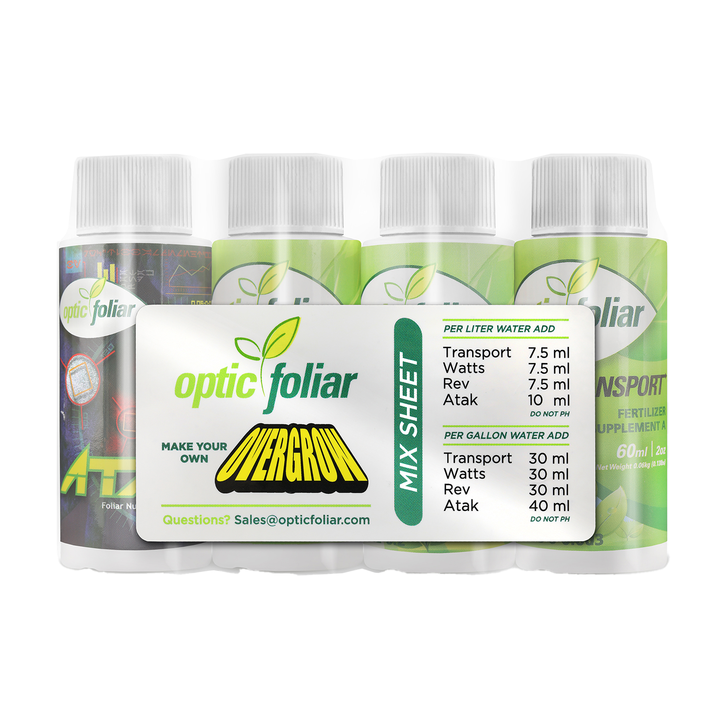 Optic Foliar Overgrow Concentrate Starter Pack