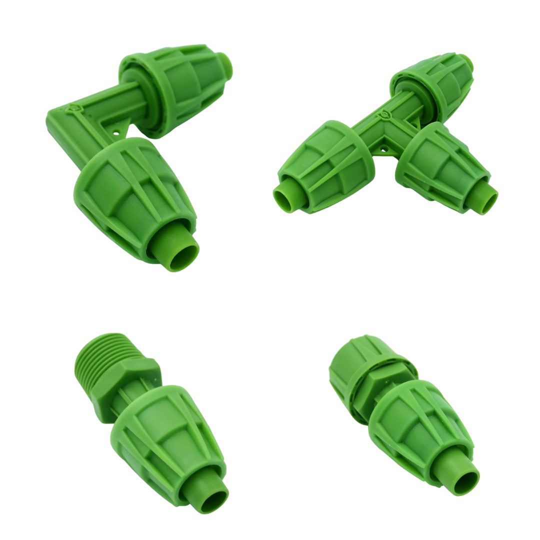 FloraFlex 3/4″ BSP to 16–17mm Irrigation Fittings – Adaptors, Elbows, Tees & Connectors