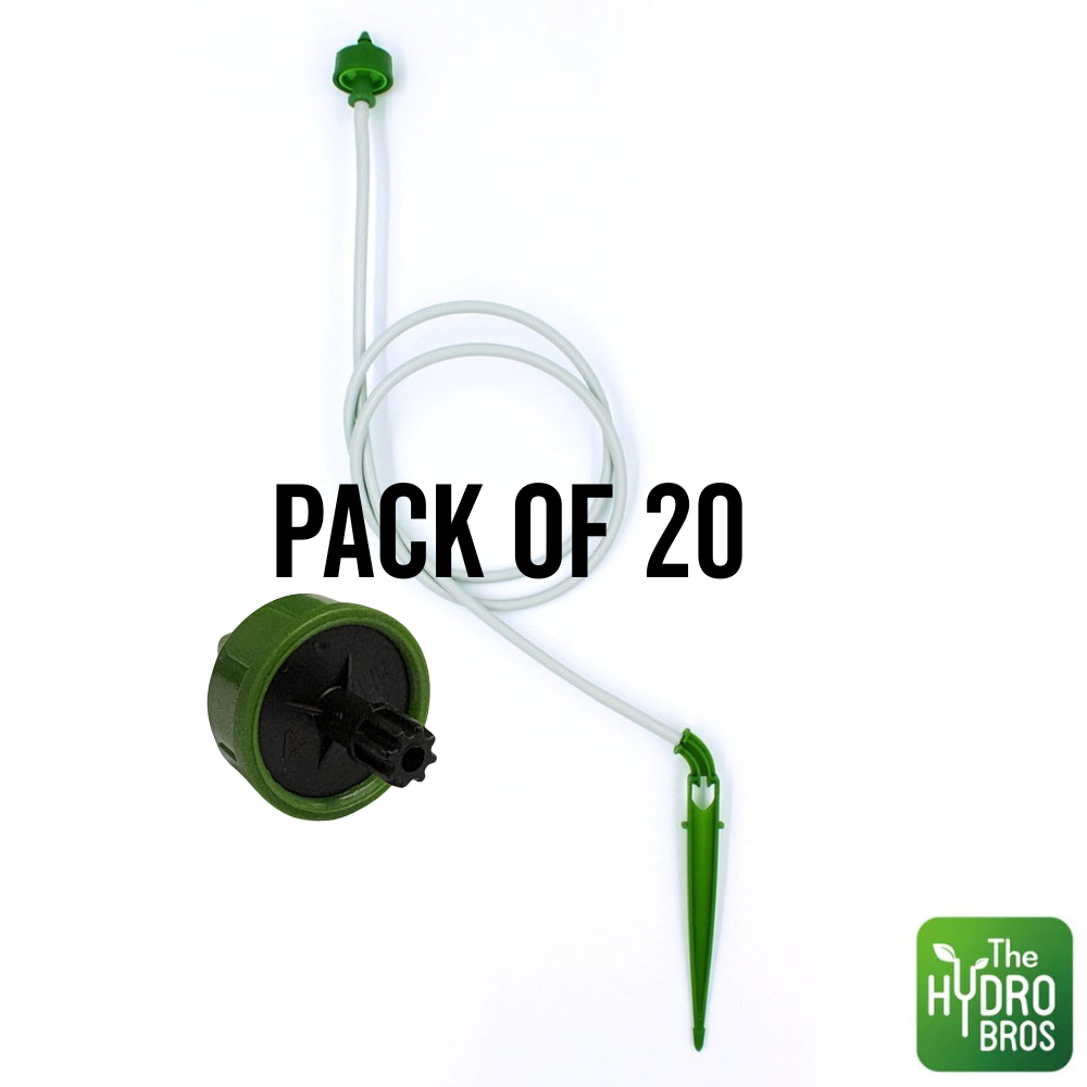 FloraFlex Micro Dripper Assembly - 1 Way | Black 1 GPH | 76cm