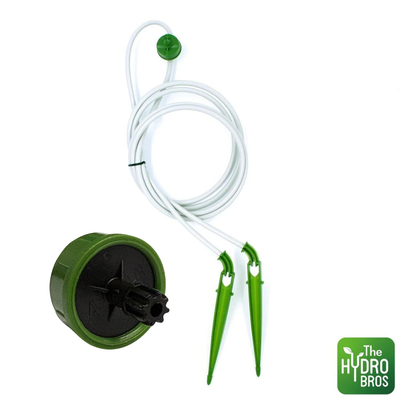 FloraFlex Micro Dripper Assembly - 2 Way | Black 1 GPH | 76cm