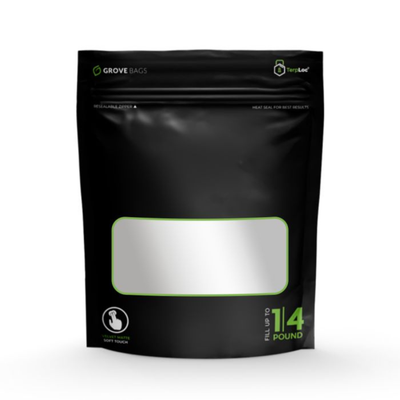 Grove Bags - *SOFT TOUCH* - 4 Ounce Window (115g / Qtr Pound)