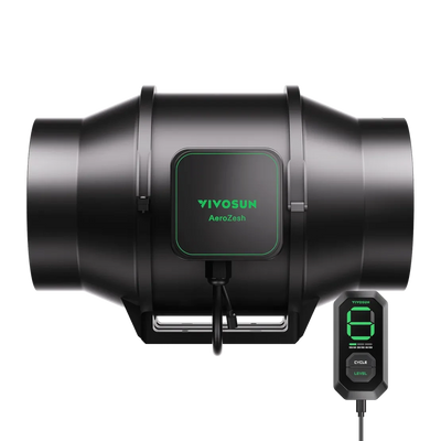 Vivosun AeroZesh S-Series EC Inline Fan – Programmable Grow Tent Ventilation