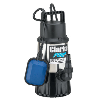 Clarke PSD1A 1¼" 800W 91LPM 30M Submersible Water Pump With Float Switch