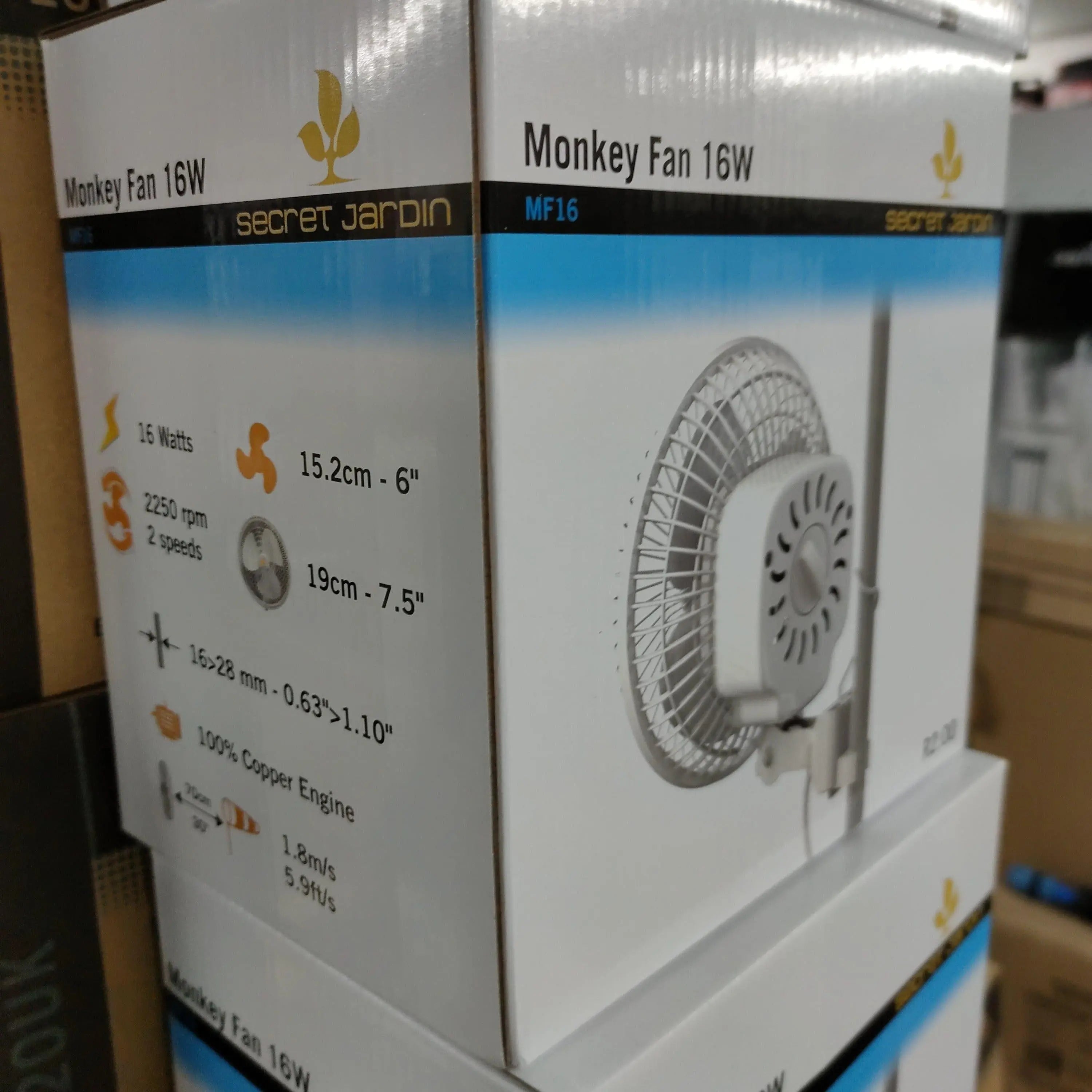 Secret Jardin Monkey Fans – 16W, 20W Oscillating & 30W Tent Fans
