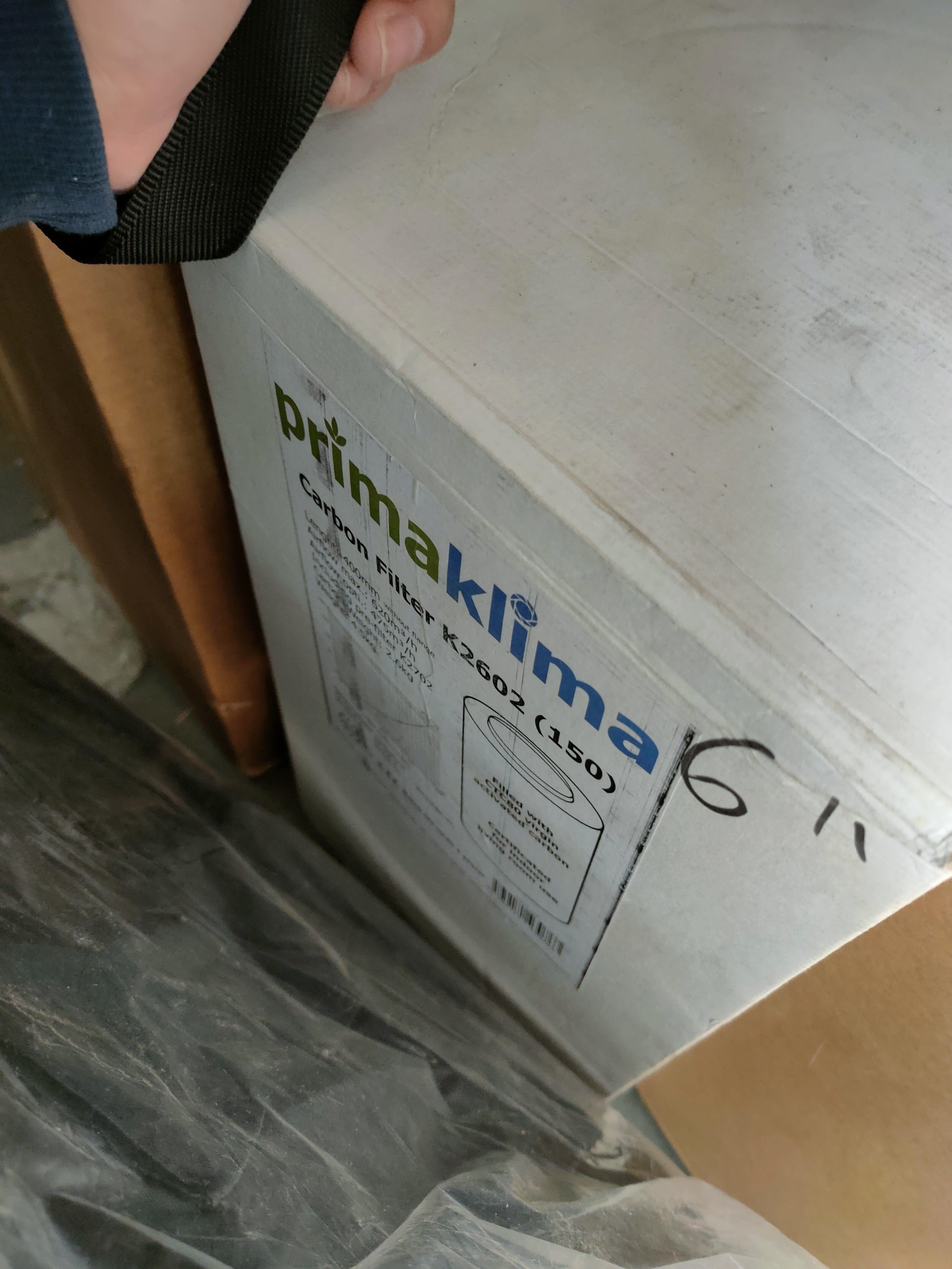 Prima Klima Eco Carbon Filter 6" 150mm/400mm (620m³/h)