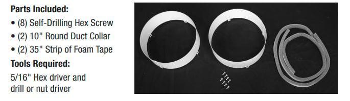 Deshumidificador Quest 155 - Kit de salida de conducto de suministro (4028607)