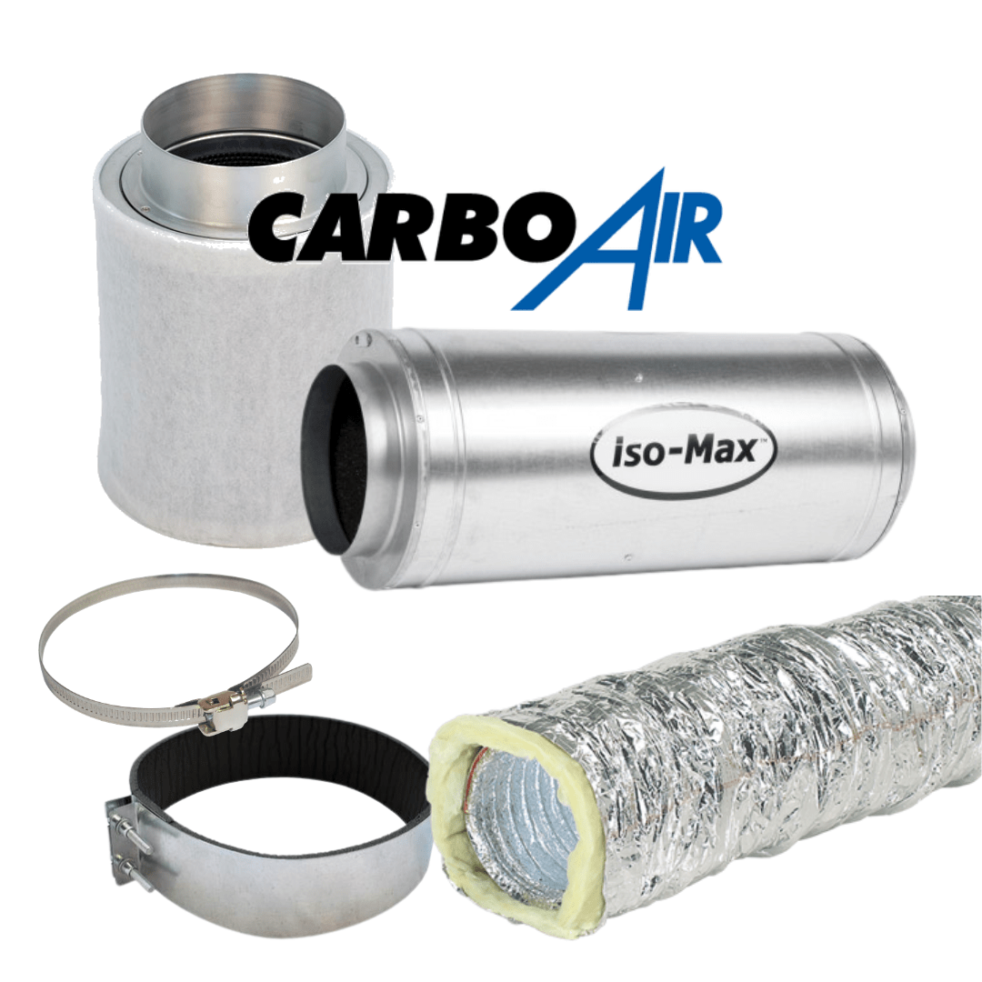 Kit de extracción de filtro CarboAir y ventilador silenciador Isomax