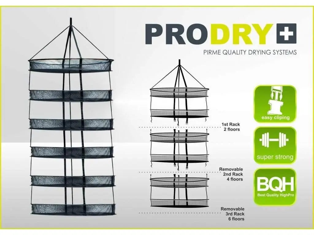 PRODRY Trocknungsnetz-System – 55cm / 75cm / 95cm Multi-Rack-Hängtrockner