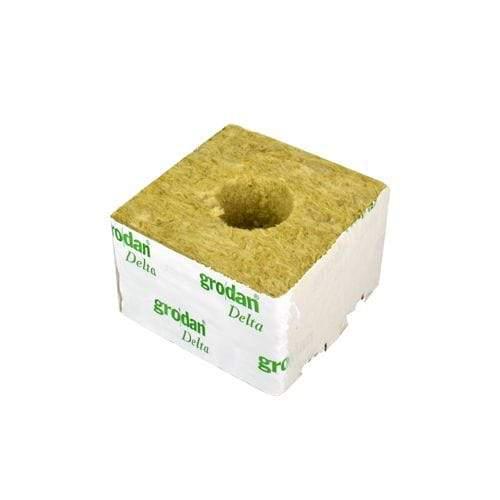 Bloques de lana de roca Grodan de 10 cm (4”) – Agujero pequeño o grande
