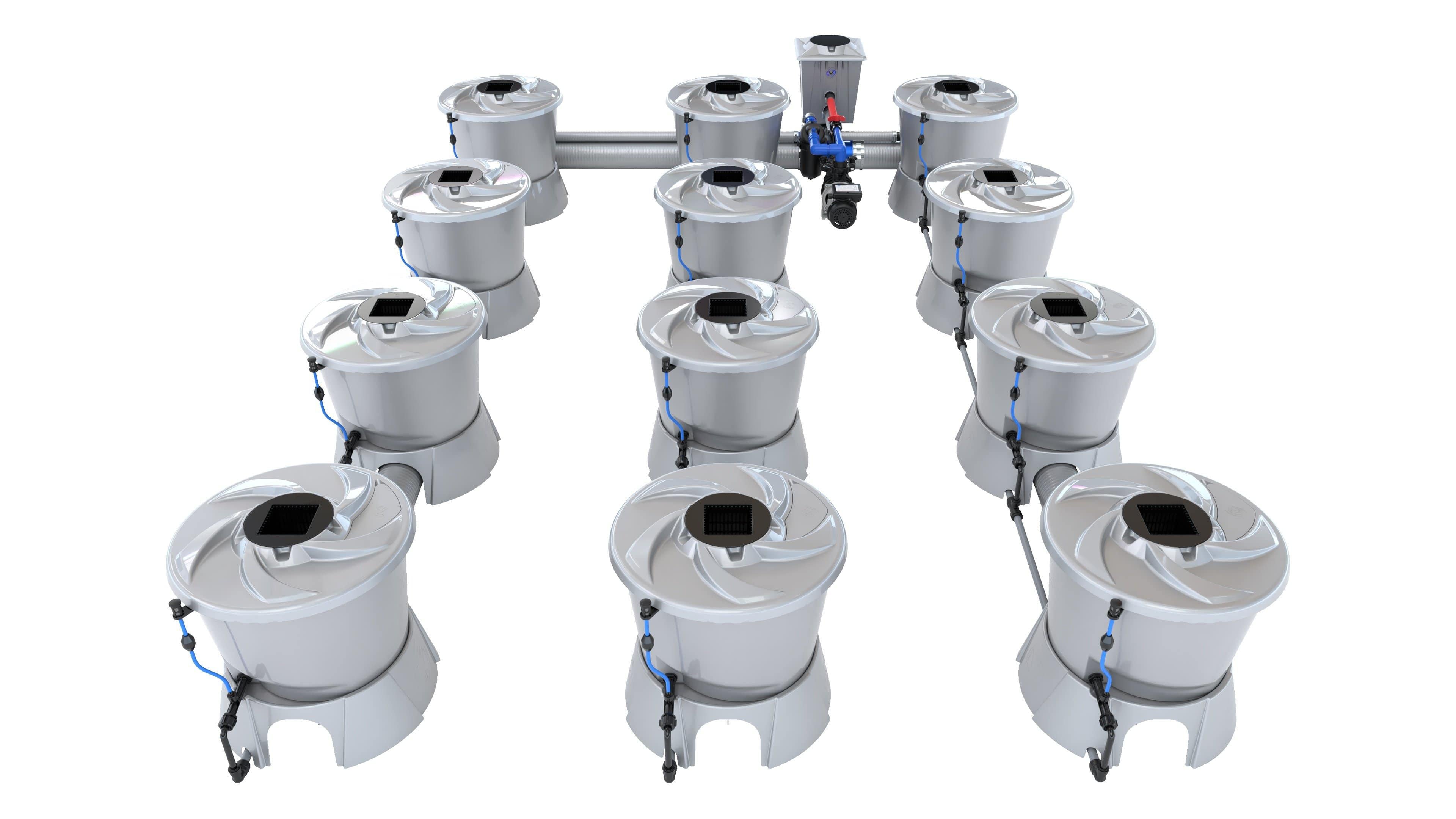 Sistema Alien V de 12 macetas y 3 filas