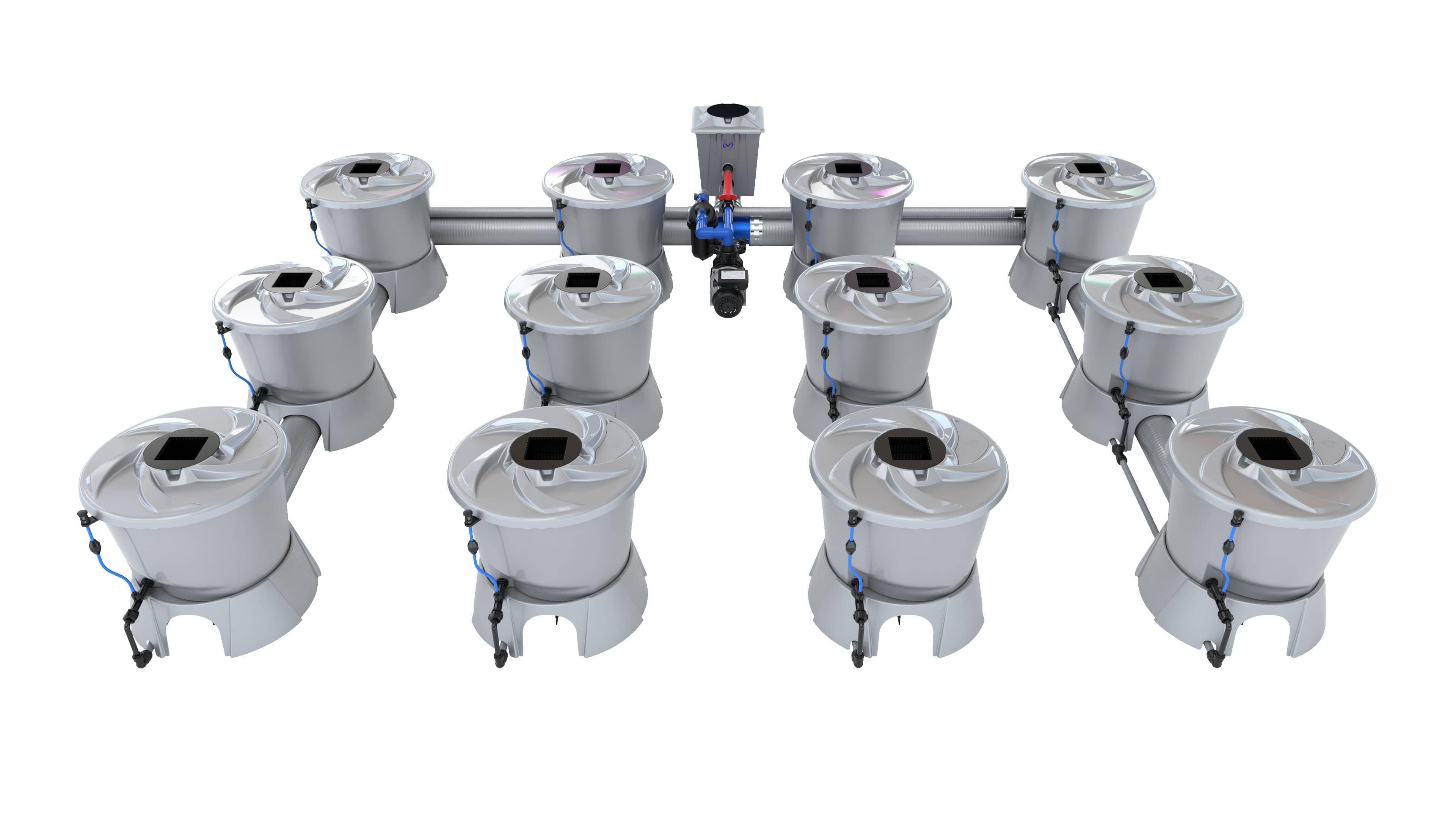 Sistema Alien V de 12 macetas y 4 filas