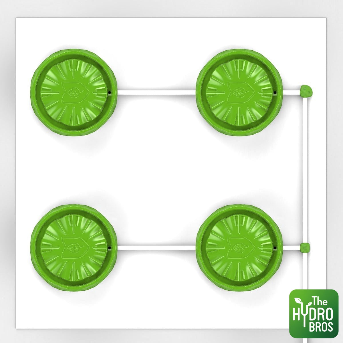 FloraFlex - Sistema de plataforma PotPro de 4 unidades (drenaje) - Espacio de 4 x 4 pies