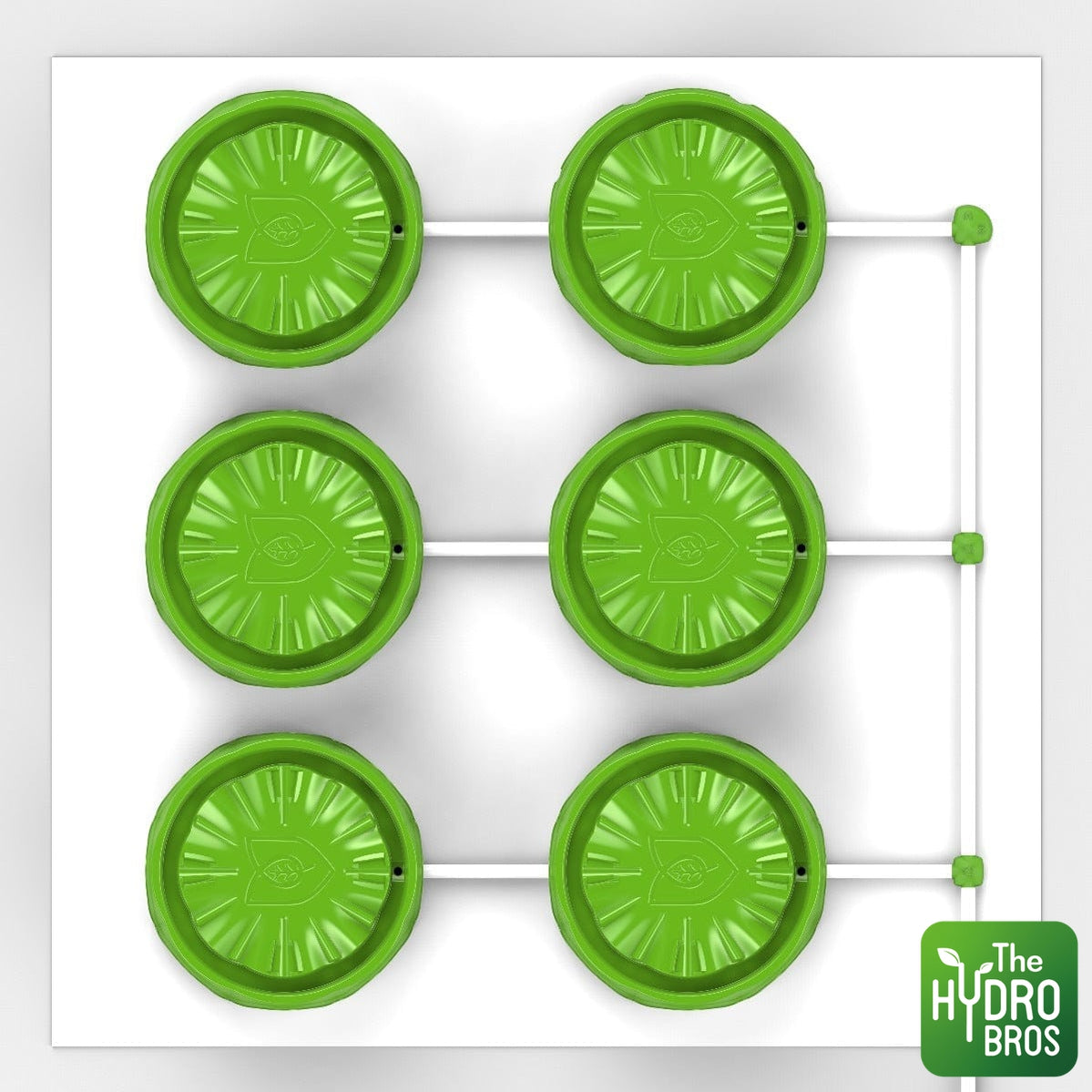 FloraFlex - Sistema de plataforma PotPro de 6 unidades (drenaje) - Espacio de 4 x 4 pies