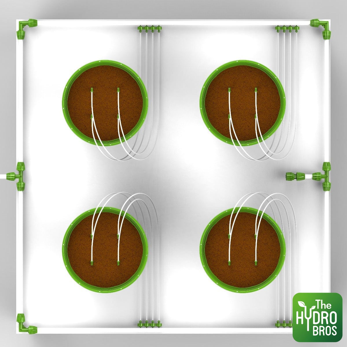 FloraFlex - 4 Plant Microdrip Irrigation System - 4 x 4ft space