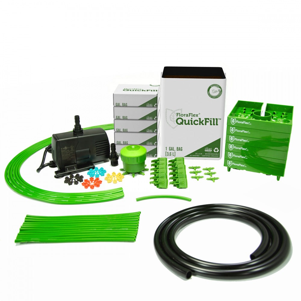 Kit FloraFlex - 15 cm (1 galón) de llenado rápido | 6 plantas