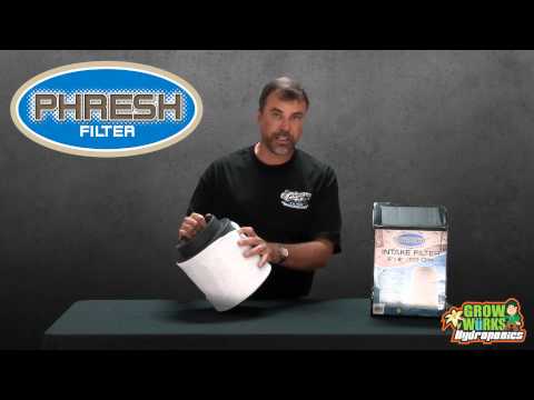 Filtro de entrada Phresh: purificador de aire de nanocarbono para cuartos y armarios de cultivo