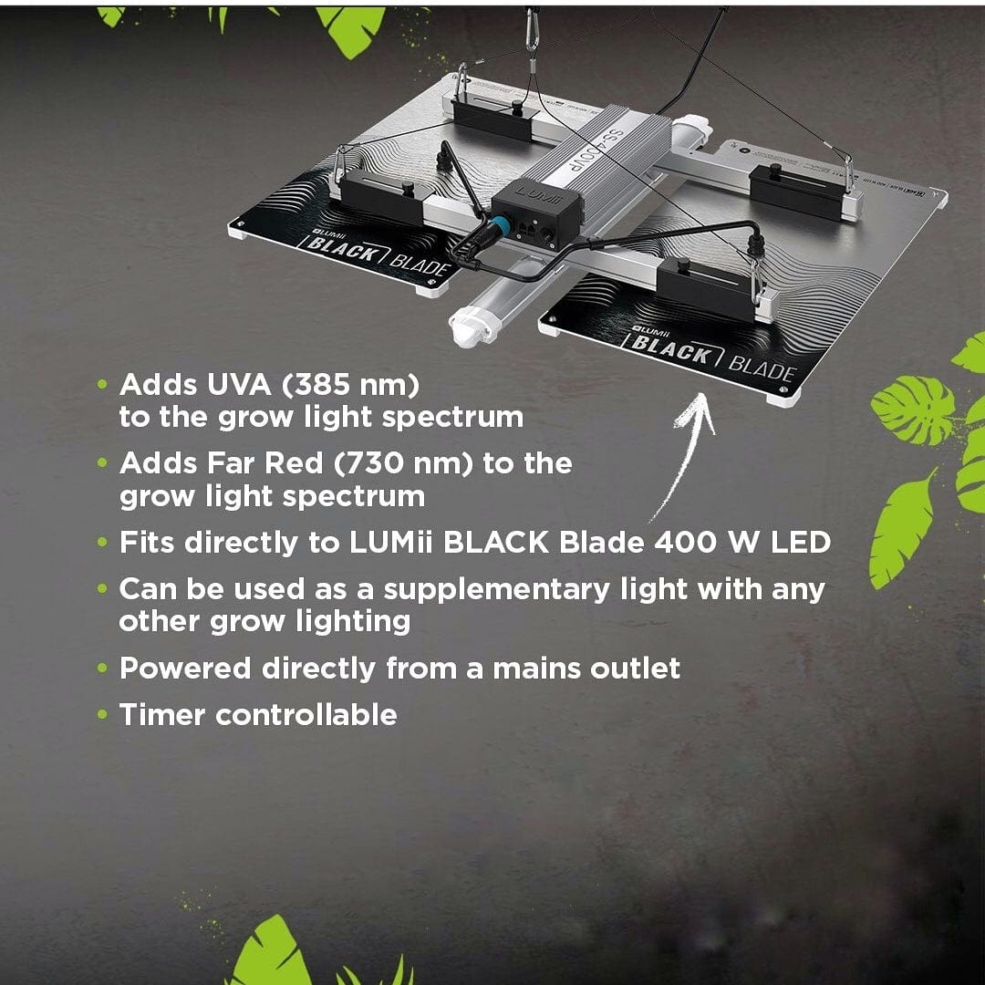 Lumii Black LED Bar - 30W UV / Far Red