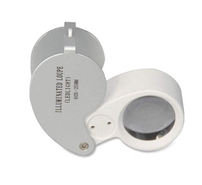 Loupe with LED Illuminator 40x Garden Detecting Loupe