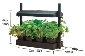 Lámpara de cultivo Garland para jardín, color negro, 11 W