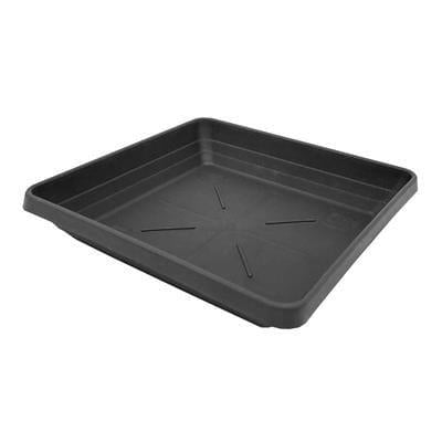 Square Plastic Plant Saucers – Heavy-Duty Drip Trays for Hydroponics & Indoor Growing