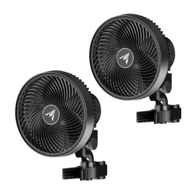 Zwei-Pack – AC Infinity Cloudray S9 9-Zoll oszillierender Clip-Lüfter – Intelligenter EC-Luftzirkulator für Grow-Zelte (AC-CCS9)