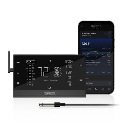 AC Infinity UIS Controller AI+ – 8-Port intelligenter Anbauzimmer-Controller (WiFi + Bluetooth) CTR89Q