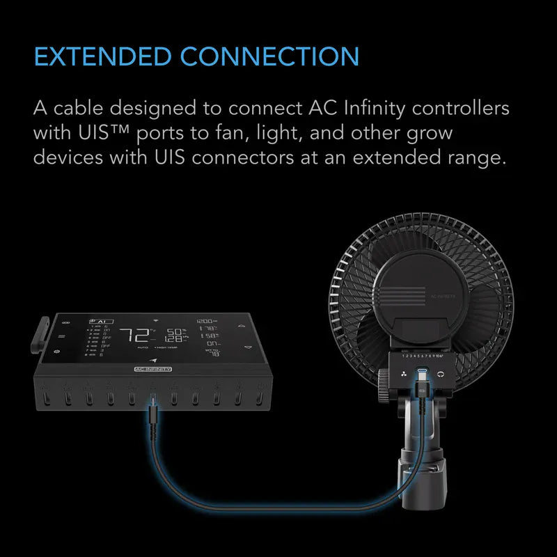 AC Infinity AI und 69 Pro UIS Controller-zu-Gerät-Kabel, Stecker an Stecker, 10' (AC-EXH9)