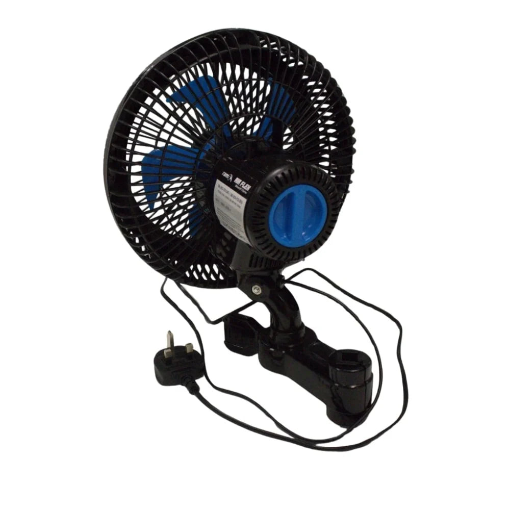 RAM AirFlex 8" Clip Fan – 360° Rotating Grow Tent Fan
