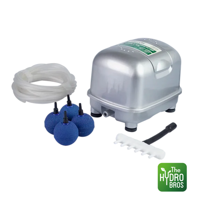 Kit de bomba de aire silenciosa Hailea con piedras de aire tipo pelota de golf