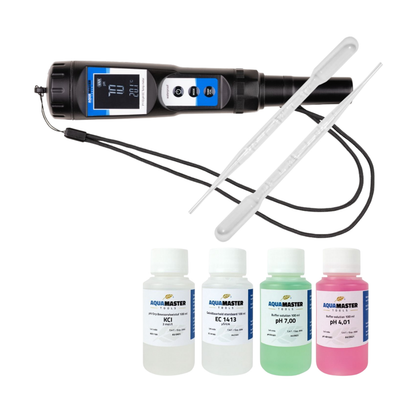 P110 Pro2 Handheld pH, EC & Temperature Meter – Waterproof & Replaceable Electrode