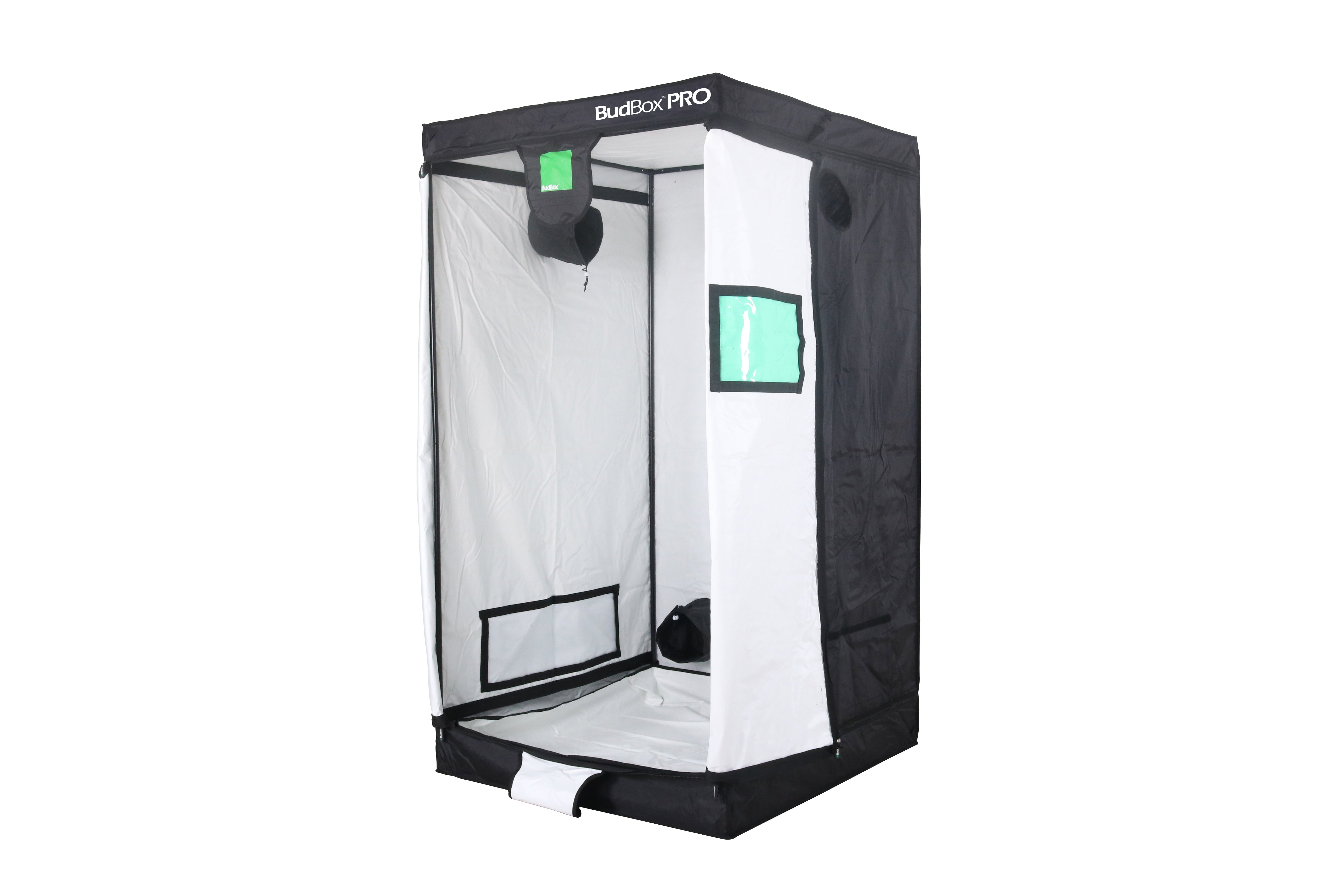 Armario de cultivo Bud Box Pro 100 x 100 - Altura estándar y extragrande (blanco/plateado)