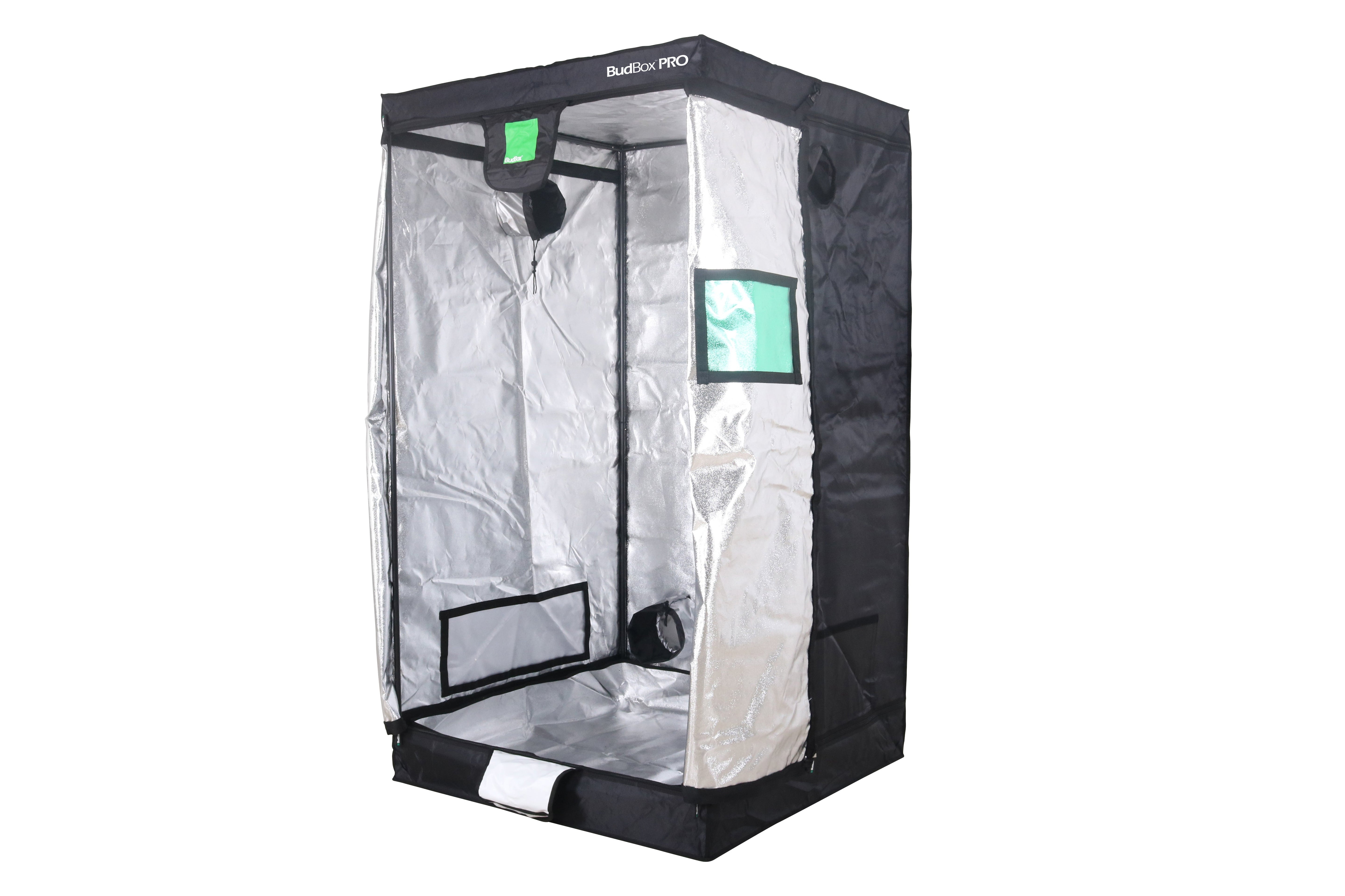 Armario de cultivo Bud Box Pro 100 x 100 - Altura estándar y extragrande (blanco/plateado)