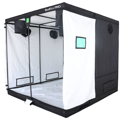Bud Box Pro 240 x 240 Grow Tent - Standard & XL Height (White/Silver Lining)