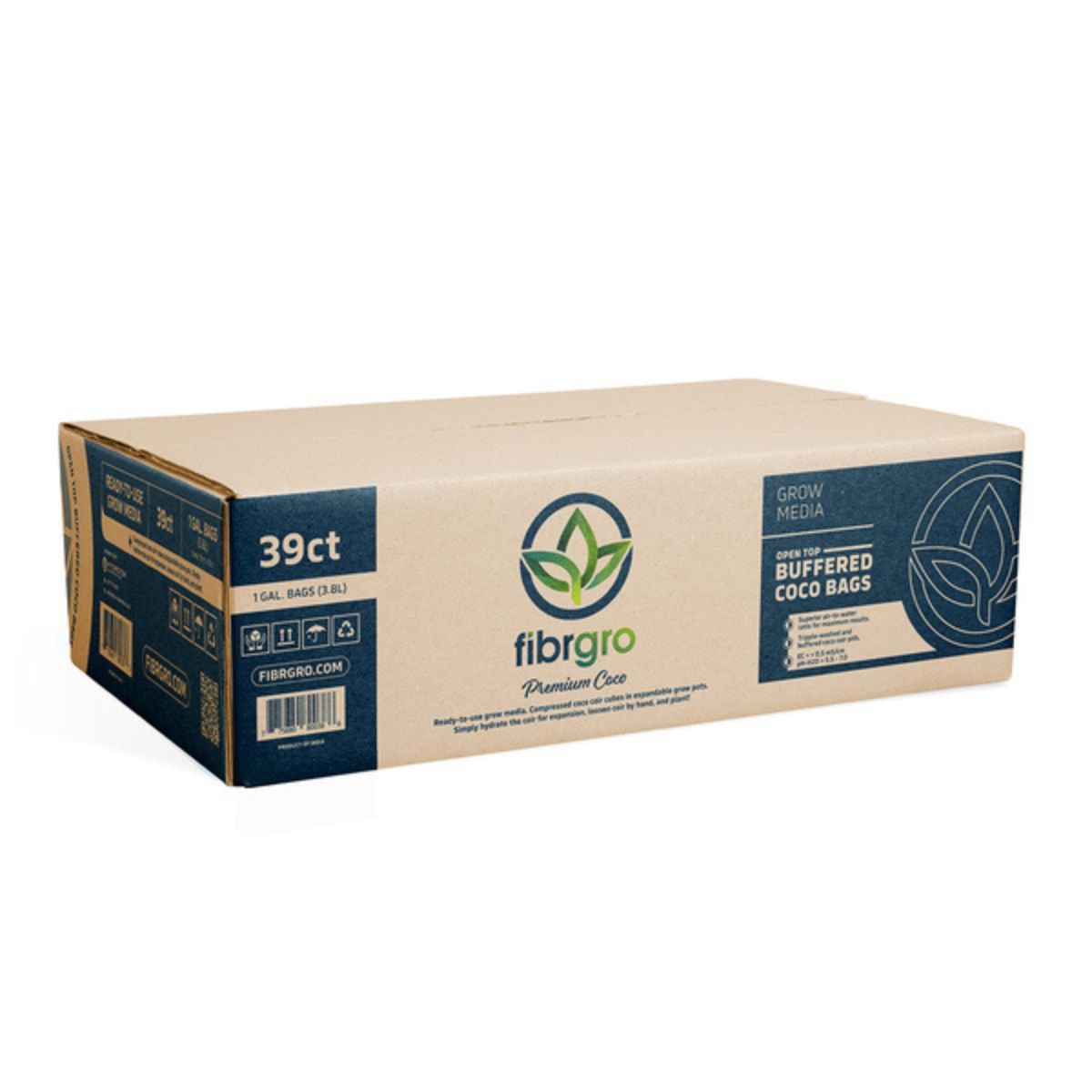 Fibrgro Buffered Quick Fill Open Top Bag - 1 Gallon