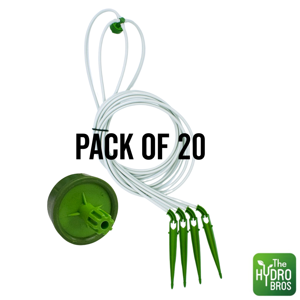 FloraFlex Micro Dripper Assembly - 4 Way | Green 0.5 GPH | 76cm
