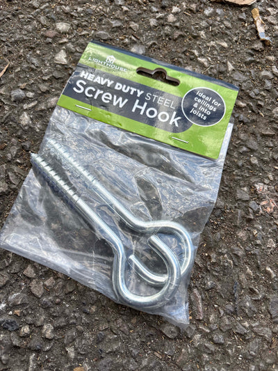 Heavy Duty Screw Hook (pack of 2)